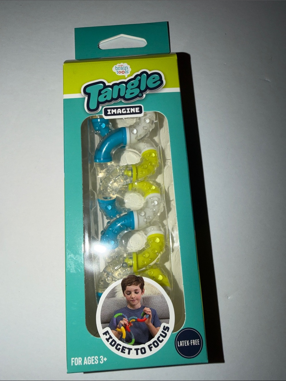ANGL Tangle Imagine Fidget Toy - Blue, Yellow, White
